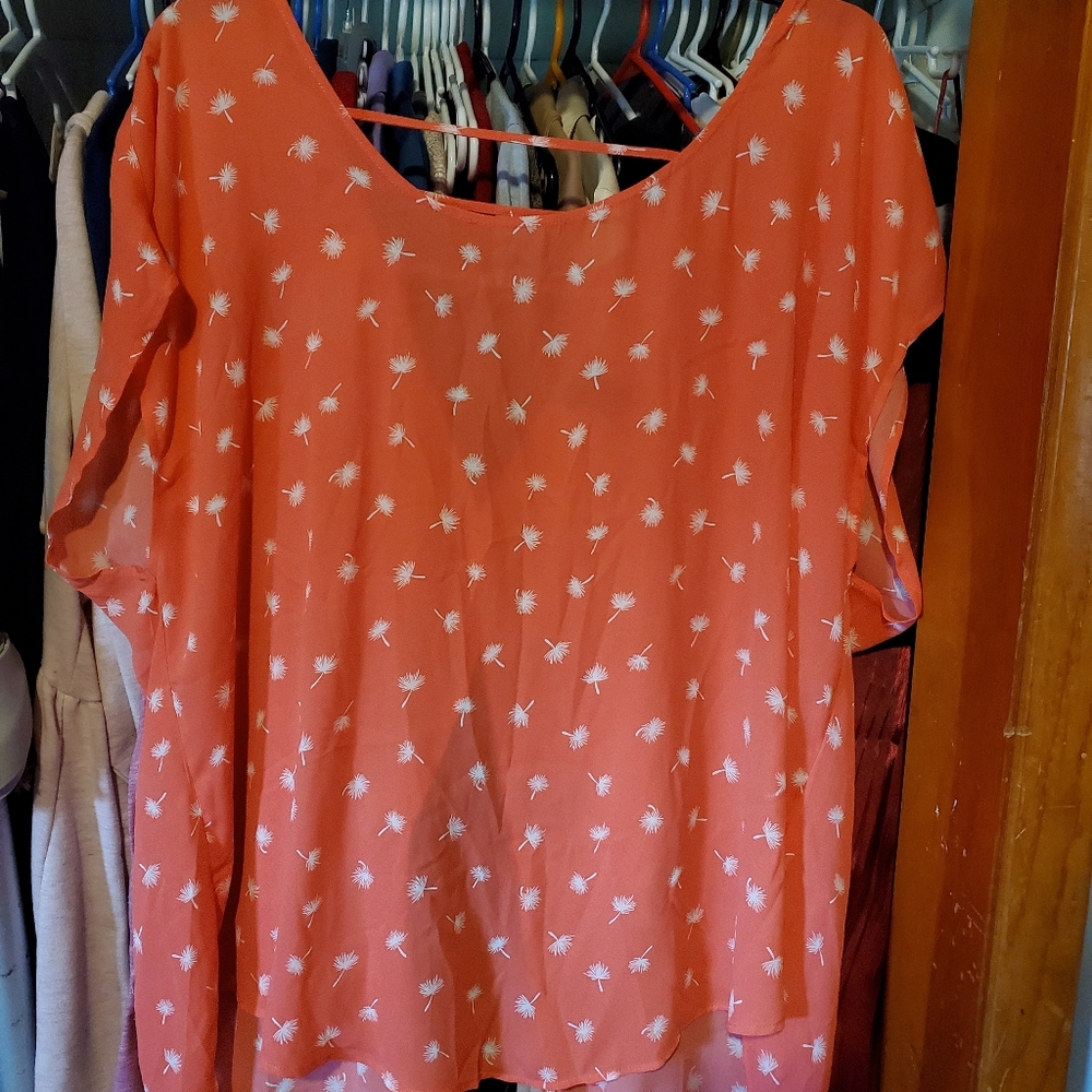 Torrid Peach Summer Blouse
